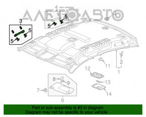 Ручка потолка передняя левая Honda Accord 18-22 светло-серая