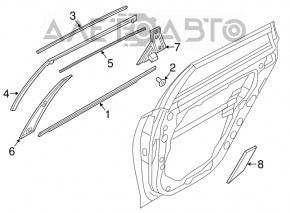 Capac usa spate stanga Kia Optima 16- nou OEM original