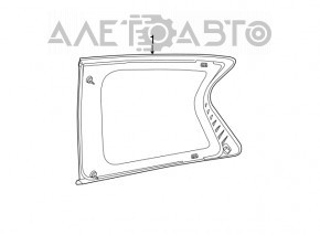 Fereastra din spate dreapta cu geam opac Infiniti JX35 QX60 13-