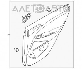 Обшивка двери карточка задняя левая Hyundai Tucson 16-18 черная