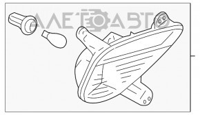 Lampa de ceață spate dreapta Mitsubishi Eclipse Cross 18-