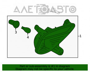 Lampa de ceață spate dreapta Mitsubishi Eclipse Cross 18-