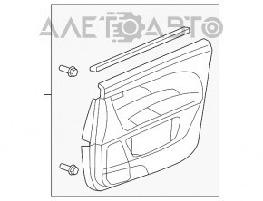 Обшивка двери карточка передняя левая Acura MDX 07-13