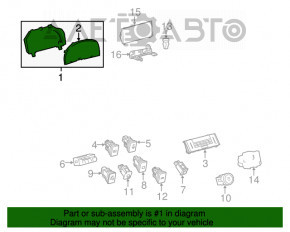 Panoul de instrumente Lexus IS 14-20