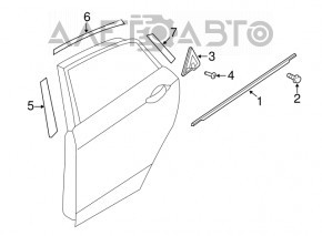 Capac usa triunghiulara spate stanga Hyundai Elantra AD 17-20