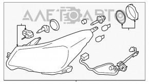 Фара передняя правая Subaru Forester 14-16 в сборе SJ дорест ксенон