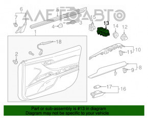 Управление стеклоподъемником передним левым Toyota Camry v70 18-
