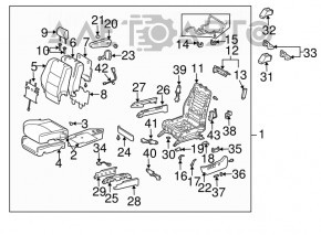 Controlul scaunului șoferului pentru Lexus RX300 RX330 RX350 RX400h 04-09 bej