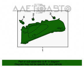 Capac spate dreapta Honda CRV 12-16 zgârieturi