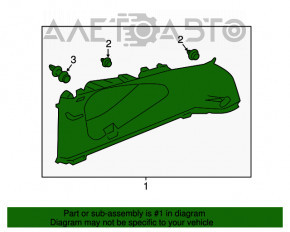 Capac spate dreapta Honda CRV 17-22 gri, zgârieturi