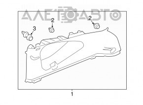 Capac spate dreapta Honda CRV 17-22 gri, zgârieturi