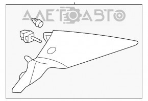 Capac spate dreapta pentru Acura ILX 13-15 bej.