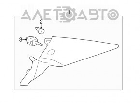 Capac spate dreapta pentru Acura ILX 13-15 bej.