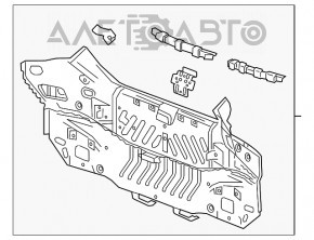 Panoul din spate al Chevrolet Volt 16- de pe caroserie, alb, zdrobit.