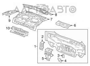 Задняя панель Chevrolet Cruze 16-