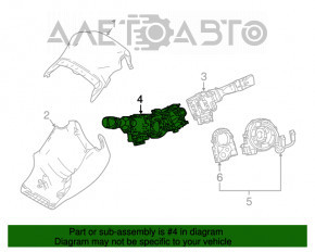 Comutatorul de sub volan stânga Toyota Rav4 13-18