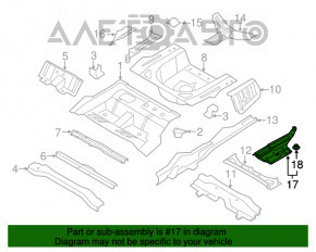 Protecția fundului dreapta pentru Hyundai Sonata 11-15