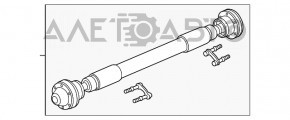 Arborele cardanic al cardanului frontal Cadillac CTS 14- AWD 2.0, 3.6