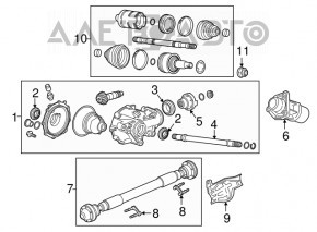 Arborele cardanic al cardanului frontal Cadillac CTS 14- AWD 2.0, 3.6