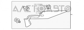 Capac spate stânga Honda Civic X FC 16-21 4d, două piese, gri.