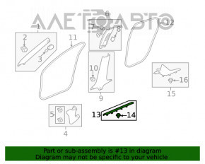 Capacul pragului din față dreapta pentru Honda Insight 19-22, negru.