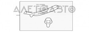 Capacul pragului din spate dreapta pentru Honda CRV 17-22, negru.