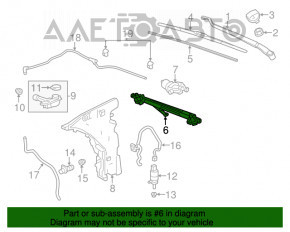 Трапеция дворников очистителя с мотором Cadillac ATS 13-