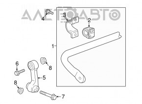 Biela stabilizatoare spate dreapta Chevrolet Malibu 16 - nou original OEM