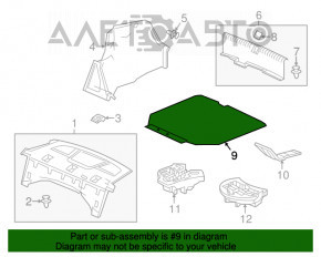 Capacul portbagajului Acura ILX 13- negru