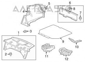 Capacul arcului drept Acura ILX 13-15