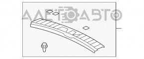 Decorație pentru deschiderea portbagajului Acura MDX 07-13 nou original OEM