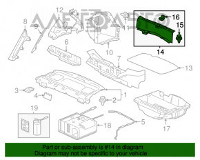 Capacul portbagajului pentru Honda Accord 13-17