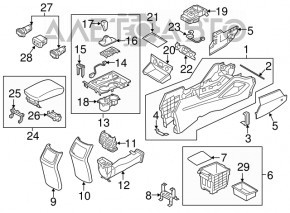 Maneta schimbatorului asamblată cu manerul cutiei de viteze pentru Hyundai Tucson 16-18, piele neagră.