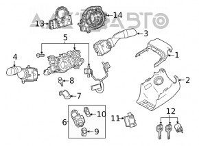 Подрулевой переключатель правый Toyota Camry v70 18-