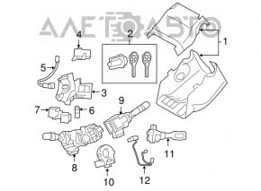 Comutatorul de sub volan din dreapta pentru Lexus RX300 RX330 RX350 RX400h 04-09 SUA