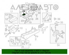 Накладка шифтера АКПП Hyundai Sonata 11-15