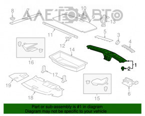 Capacul portbagajului pentru Acura MDX 14-20 cu inserții din aluminiu