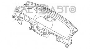 Panoul frontal fără AIRBAG pentru Kia Sorento 16-20, negru sport