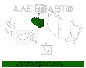 Butonul de presiune a anvelopelor Toyota Prius 2004-2009