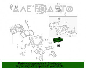 Кнопки открытия лючка бензобака и багажника Lexus GS350 GS450h 06-11 черные