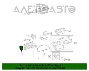 Controlul oglinzilor pe panoul Toyota Camry v40