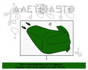 Фонарь левый Subaru XV Crosstrek 13-17