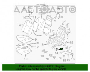 Controlul scaunului pasagerului pentru Lexus RX350 RX450h 10-15