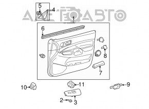 Controlul geamului electric din partea dreapta față Toyota Avalon 05-12