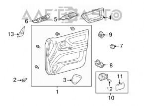 Butonul de deschidere a capacului portbagajului pentru Lexus RX300 RX330 RX350 RX400h 04-09