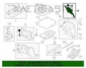 Capac spate dreapta Nissan Versa Note 13-19 gri