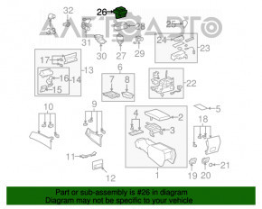 Butonul de comutare a modurilor de conducere pentru Lexus LS460 LS600h 07-12