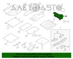 Buzunarul portbagajului stâng Nissan Murano z51 09-14