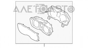 Panoul de instrumente Subaru XV Crosstrek 13-17 88k