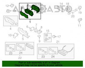 Panoul de instrumente Subaru XV Crosstrek 13-17 88k